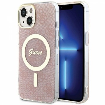 Guess GUHMP15SH4STP iPhone 15 | 14 | 13 6.1" różowy|pink hardcase IML 4G MagSafe
