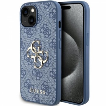 Guess GUHCP15S4GMGBL iPhone 15 | 14 | 13 6.1" niebieski|blue hardcase 4G Big Metal Logo