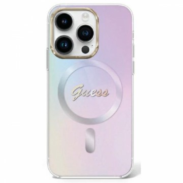 Guess GUHMP15XHITSU iPhone 15 Pro Max 6.7" fioletowy|purple hardcase IML Iridescent MagSafe