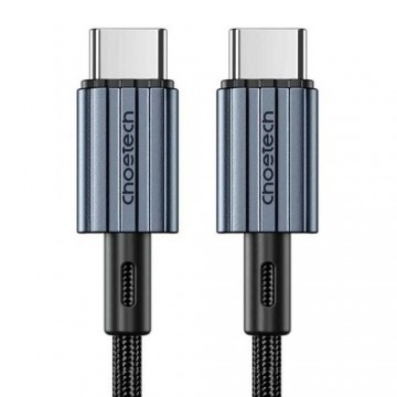 Cable CHOETECH Type-C - Type-C, PD60W, Black, 2m