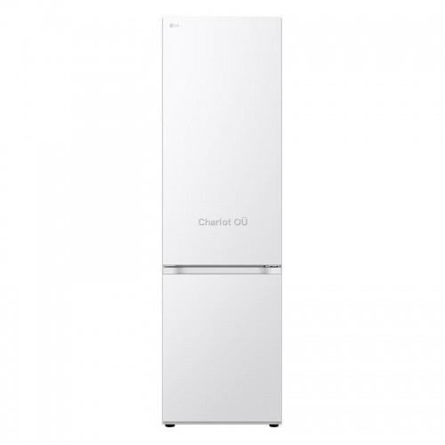 LG GBV5240DSW Refrigerator, Free-standing, Bottom freezer, D, Height 2,03 m, Net fridge 277 L, Net freezer 110 L, White LG image 1