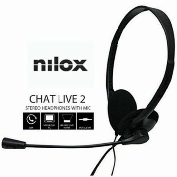 Наушники с микрофоном Nilox NXCM0000004 Чёрный