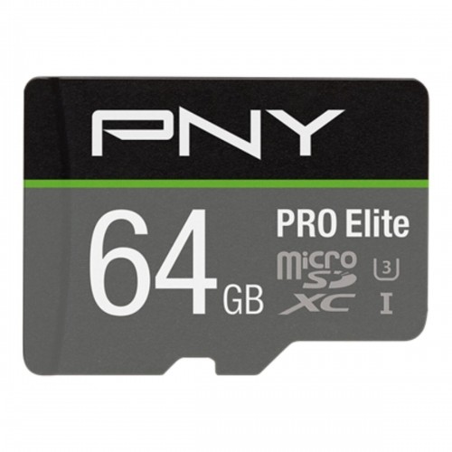 Mikro SD Atmiņas karte ar Adapteri PNY P-SDU64GV31100PRO-GE Pro Elite C10 64 GB image 1