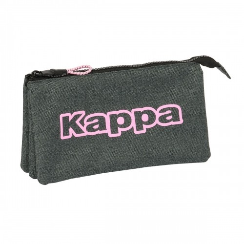 Trīsvietīgs futrālis Kappa Silver pink Pelēks 22 x 12 x 3 cm image 1