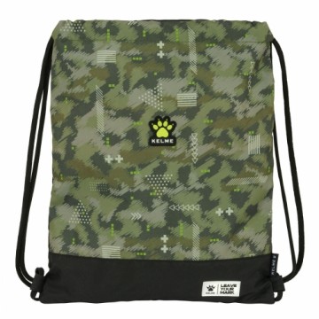 Сумка-рюкзак на веревках Kelme Travel Чёрный Зеленый 35 x 40 x 1 cm