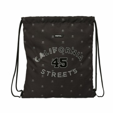Сумка-рюкзак на веревках Safta California Чёрный 35 x 40 x 1 cm