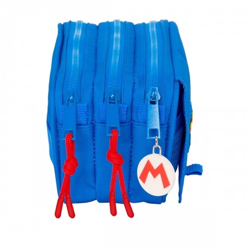 Тройной пенал Super Mario Play Синий Красный 21,5 x 10 x 8 cm image 2