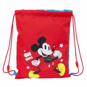 Сумка-рюкзак на веревках Mickey Mouse Clubhouse Fantastic Синий Красный 26 x 34 x 1 cm