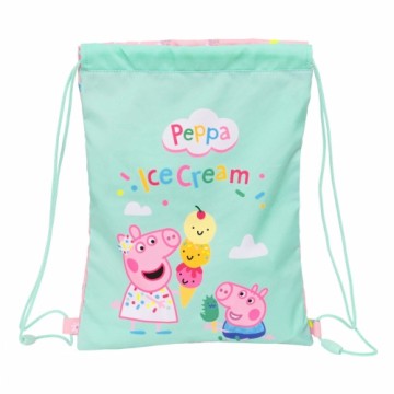 Сумка-рюкзак на веревках Peppa Pig Ice cream Розовый Мята 26 x 34 x 1 cm