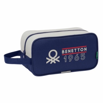 Дорожная сумка для обуви Benetton Varsity Серый Тёмно Синий 29 x 15 x 14 cm