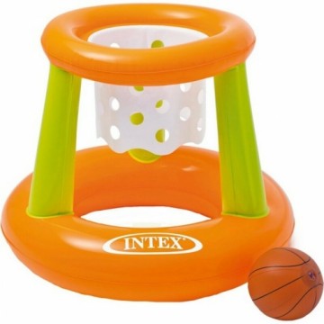 Piepūšams Spēle Intex Oranžs Zaļš Basketbola Grozs 67 x 55 cm