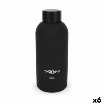 Termālo Pudeli ThermoSport Soft Touch Melns 350 ml (6 gb.)