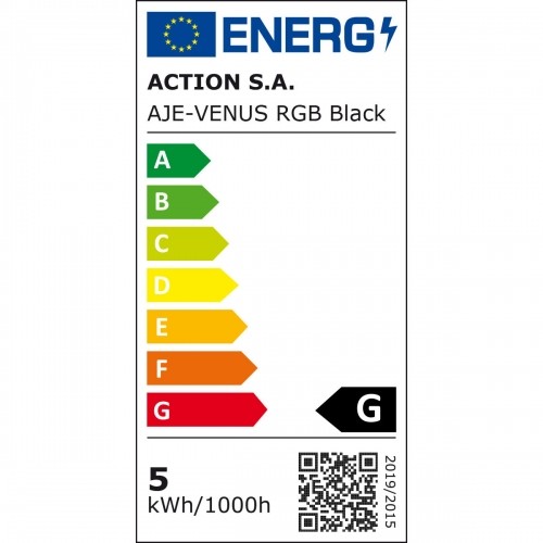 Galda lampa Activejet AJE-VENUS RGB Melns Plastmasa 5 W 230 V 16 x 5 x 16 cm image 2