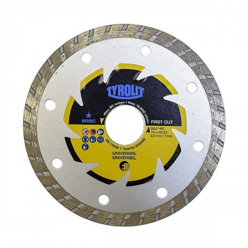 Griešanas disks Tyrolit 115 x 2 x 22,23 mm image 1
