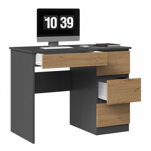 Top E Shop Desk MIJAS RIGHT 98x51x76 cm Anthracite/Artisan image 2