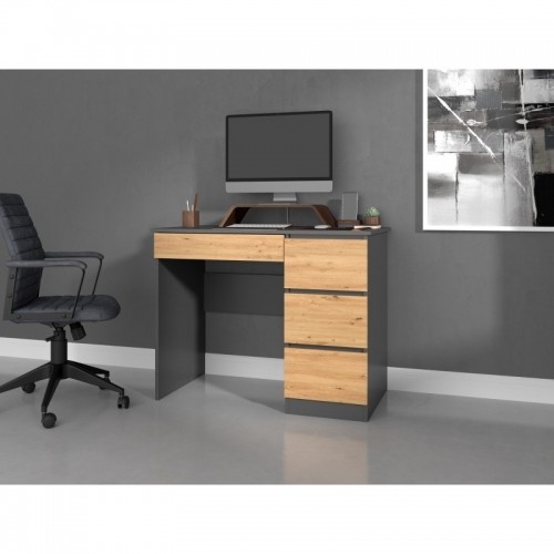 Top E Shop Desk MIJAS RIGHT 98x51x76 cm Anthracite/Artisan image 5