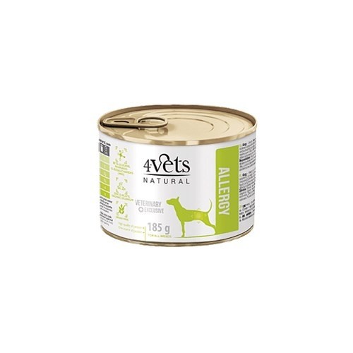 4VETS Natural Allergy Lamb Dog - wet dog food - 185 g image 1