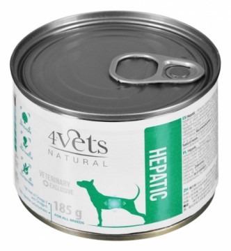 4VETS Natural Hepatic Dog  - wet dog food - 185 g