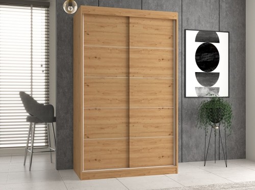 Top E Shop Topeshop IGA 120 ART C KPL bedroom wardrobe/closet 7 shelves 2 door(s) Oak image 2
