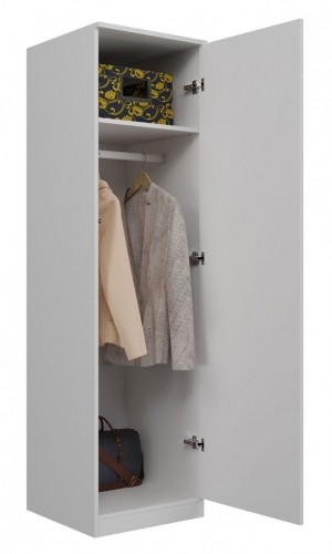 Top E Shop Topeshop SD-50 BIEL KPL bedroom wardrobe/closet 5 shelves 1 door(s) White image 3