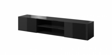 Cama Meble RTV cabinet SLIDE 200K 200x40x37 cm all in gloss black