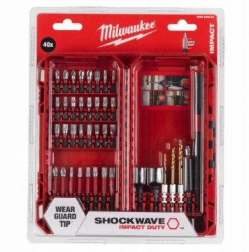 SHOCKWAVE bit/bit+drill+shank set 40 items 4932492004 MILWAUKEE