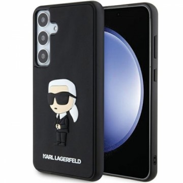 OEM Original Pouch KARL LAGERFELD  hardcase 3D Rubber Ikonik KLHCS24M3DRKINK for Samsung Galaxy S24 Plus black