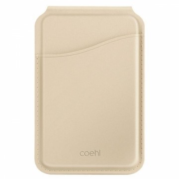 UNIQ Coehl Esme magnetyczny portfel z lusterkiem i podpórką kremowy|cream