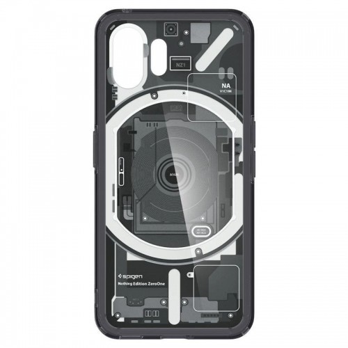 Spigen Ultra Hybrid Case for Nothing Phone 2 - Dark Gray (Zero One Pattern) image 2