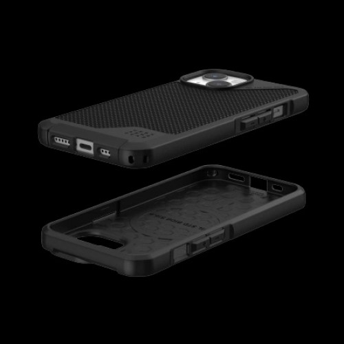 UAG Metropolis LT MagSafe case for iPhone 15 - black kevlar image 3