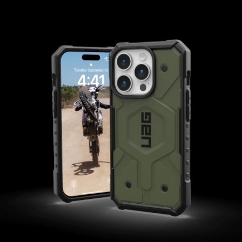 UAG Pathfinder Magsafe - protective case for iPhone 15 Pro (olive) image 2