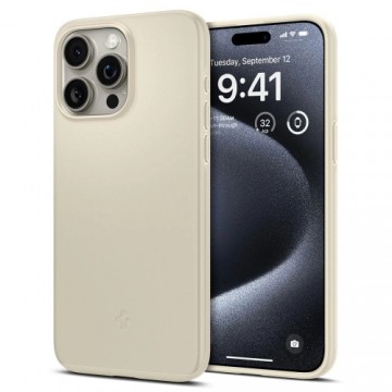 Spigen Thin Fit, mute beige - iPhone 15 Pro