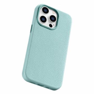 iCarer Litchi Premium Leather Case iPhone 14 Pro Magnetic Leather Case with MagSafe Green (WMI14220710-GN)