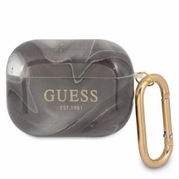 Guess GUAPUNMK AirPods Pro cover black|black Marble Collection