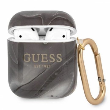 Guess GUA2UNMK AirPods cover black|black Marble Collection