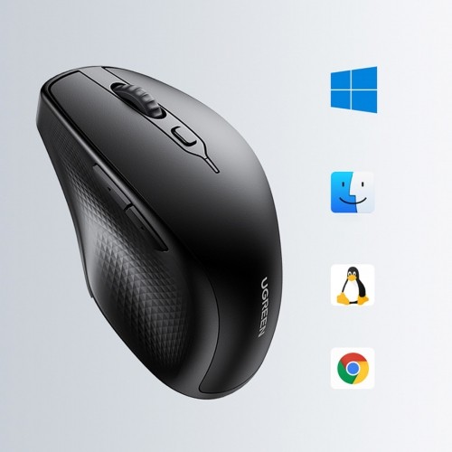 Ugreen ergonomic wireless computer mouse black (MU101) image 5