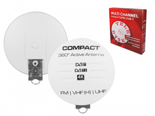 DVB-T kompaktā antena ar barošanas avotu balta image 3