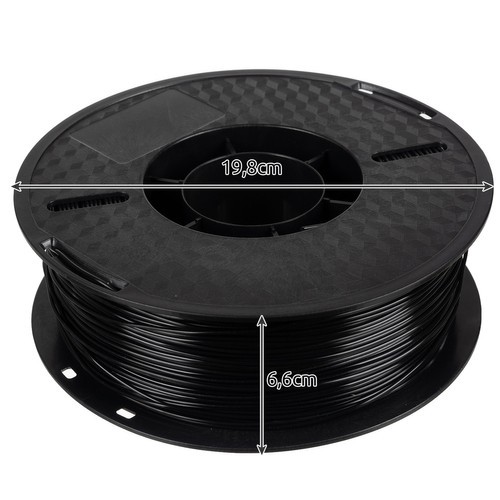 PLA 3D filament 1kg 1.75mm - black Malatec 22040 (17292-0) image 4