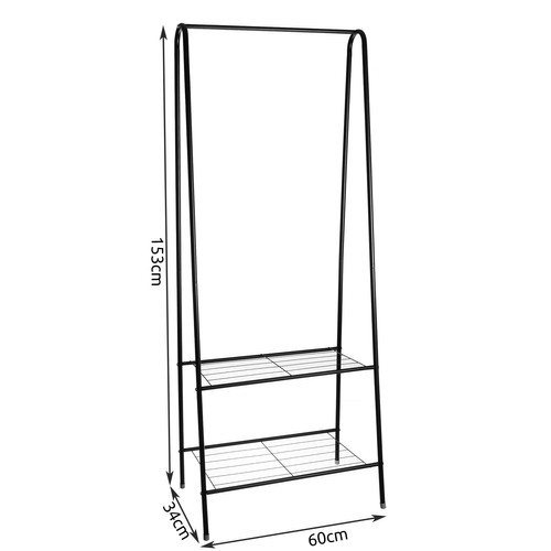 Ruhhy Clothes hanger - stand with shoe shelf 22258 (17025-0) image 4