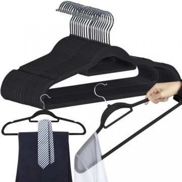Clothes hanger 20 pieces - black Ruhhy 22536 (17021-0)