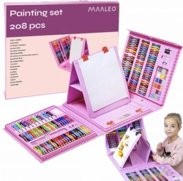 Maaleo Painting kit 208 pieces in a case (15446-0)
