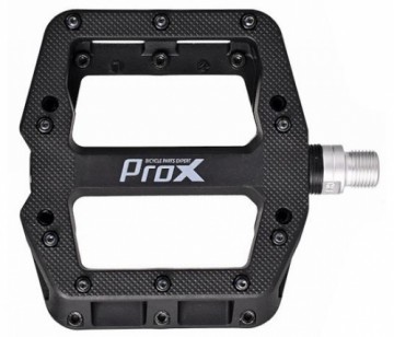 Pedāļi ProX Base Pro 26 plastic Pins axle Cr-Mo black