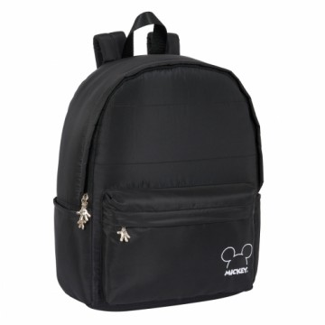 Рюкзак для ноутбука Mickey Mouse Clubhouse Teen Mood Чёрный 31 x 40 x 16 cm