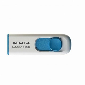 USB Zibatmiņa Adata AC008-64G-RWE 64 GB Balts Zils/Balts 64 GB