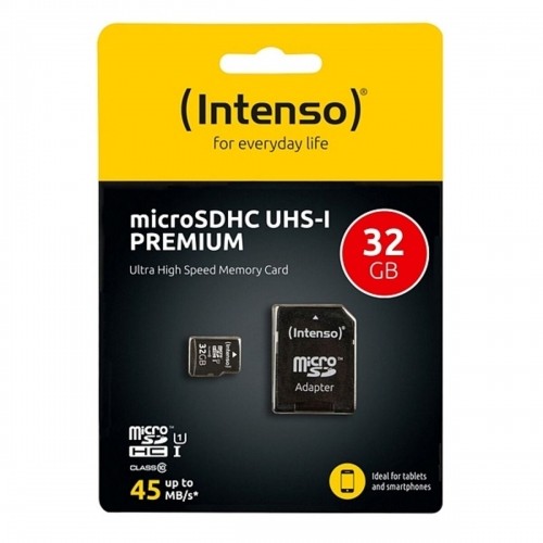 Mikro SD Atmiņas karte ar Adapteri INTENSO 34234 UHS-I Premium Melns image 2