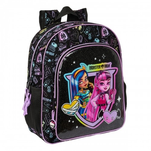 Bērnu soma Monster High Melns 32 X 38 X 12 cm image 1
