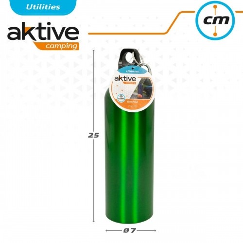 Ūdens pudele Aktive 750 ml Karabīne Alumīnijs 7 x 25 x 7 cm (24 gb.) image 2
