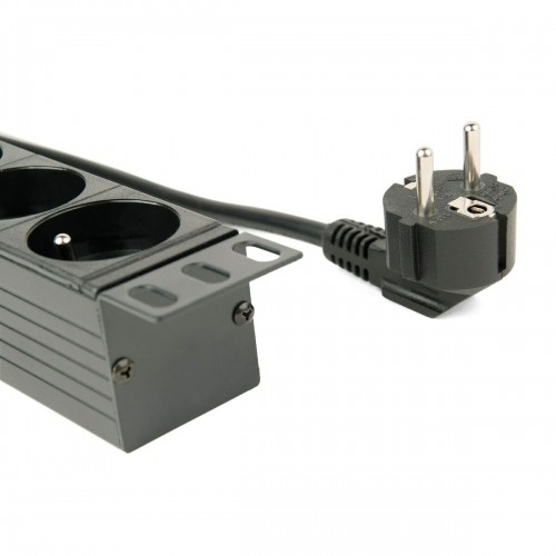 Schuko 19" 8 virzienu daudzligzdu adapteris ar ieslēgšanas/izslēgšanas slēdzi GEMBIRD EG-PDU-014-F (3 m) image 4