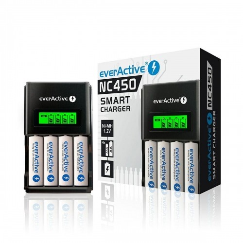 Lādētājs EverActive NC450B Baterijas x 4 image 4