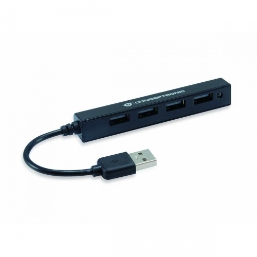 USB Centrmezgls Conceptronic HUBBIES05B Melns image 1